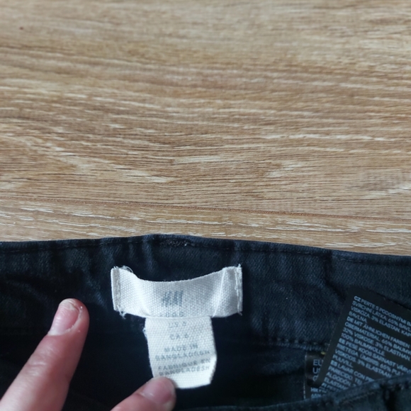 H&m size 6 skinny jean black - Picture 3 of 4